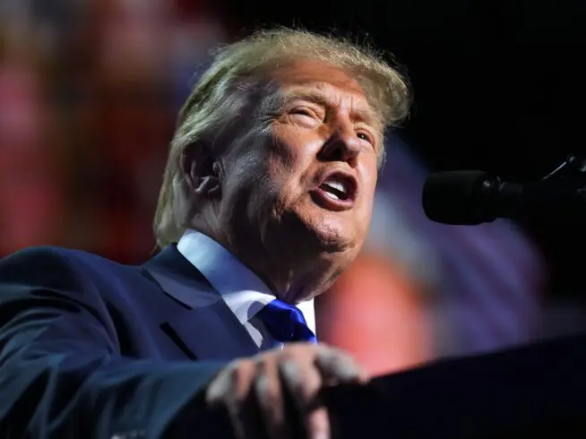 President Donald Trump speaks during the RNC Midterm Convention, Wednesday, Sept. 9, 2026, at the American Airlines Center in Dallas.